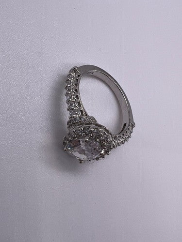 925 Sterling Silver CZ Ring Size 5.5