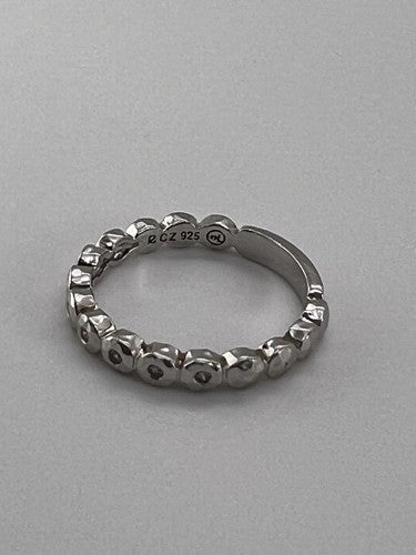 925 Sterling Silver & CZ Ring Size 7