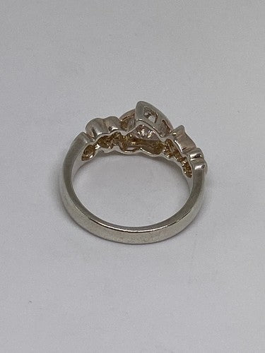 925 Sterling Silver CZ Ring Size 6.75