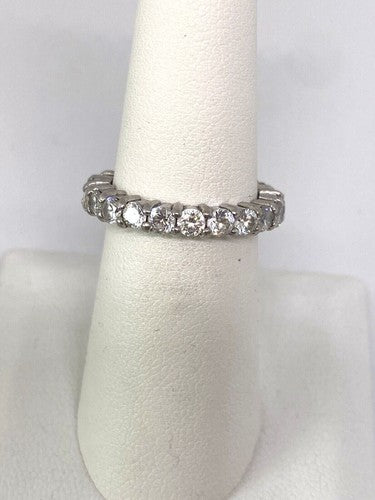 925 Sterling Silver CZ Ring Size 5.75