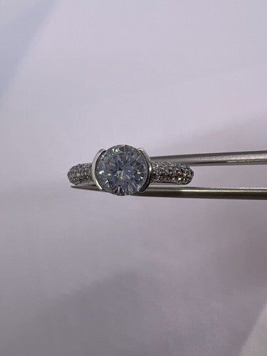 925 Sterling Silver CZ Ring Size 6.5