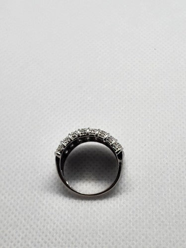 14K White Gold & Diamond Ring Size 5.5