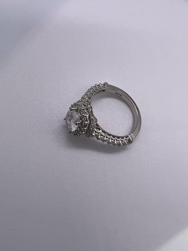 925 Sterling Silver CZ Ring Size 5.5