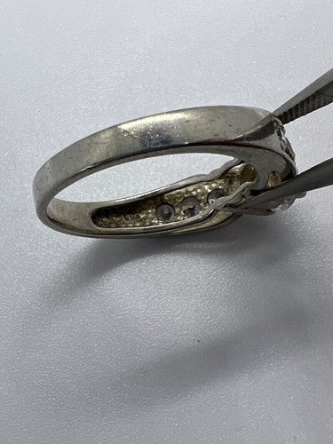 925 Sterling Silver & CZ Ring Size 9.5