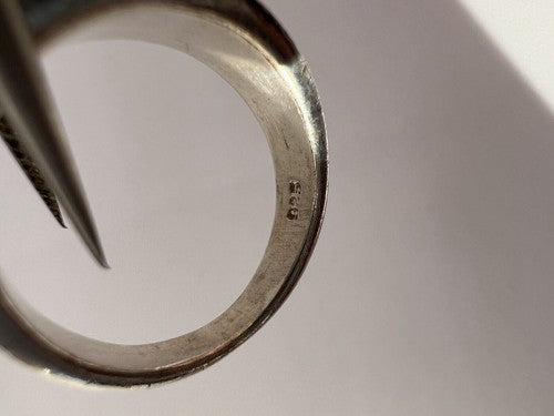 925 Sterling Silver & Opal Ring Size 7