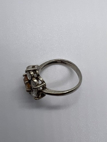 925 Sterling Silver CZ Ring Size 8