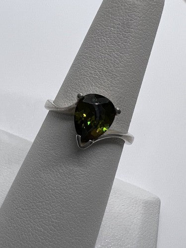 925 Sterling Silver CZ Ring Size 6.5