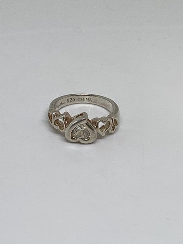 925 Sterling Silver CZ Ring Size 6.75