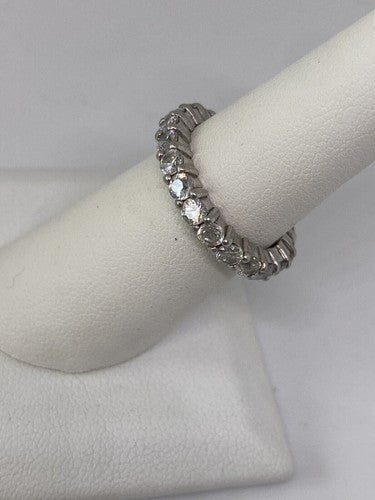 925 Sterling Silver CZ Ring Size 5.75