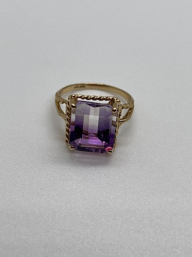 10K Yellow Gold  Ametrine Ring Size 5.5