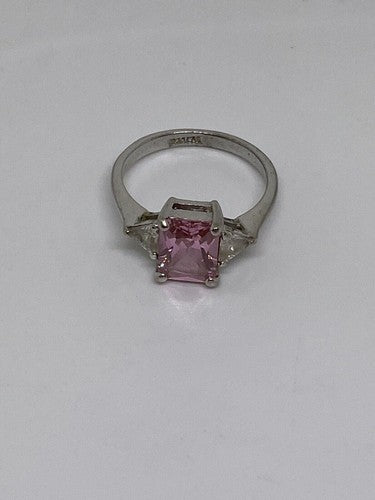 925 Sterling Silver CZ Ring Size 7.75