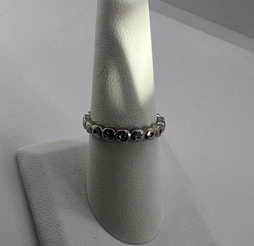 925 Sterling Silver & CZ Ring Size 7