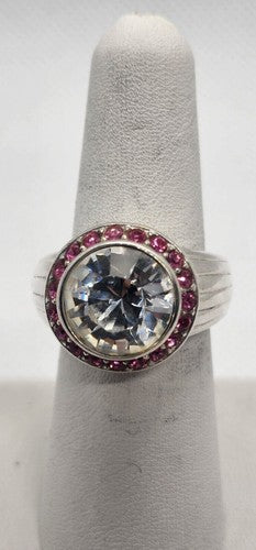 925 Sterling Silver CZ Ring Size 7