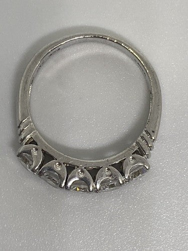 925 Sterling Silver CZ Ring Size 6