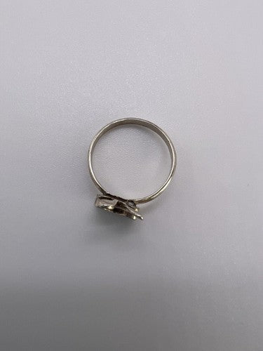 925 Sterling Silver & Turquoise Butterfly Ring Size 4