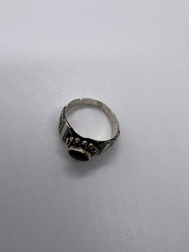 925 Sterling Silver Tourmaline Ring Size 8