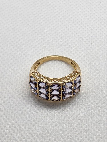 14K Yellow Gold & Tanzanite Ring Size 5.5