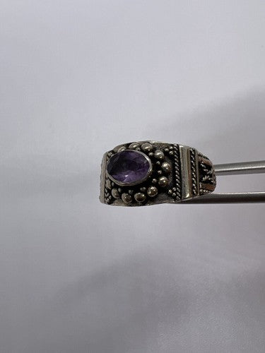 925 Sterling Silver Tourmaline Ring Size 8
