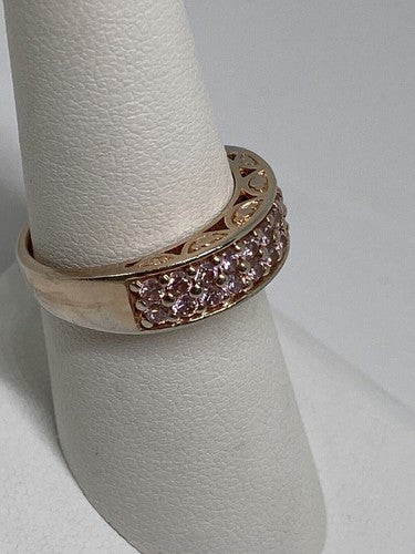 925 Sterling Silver CZ Ring Size 7.5