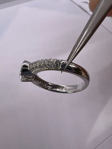 925 Sterling Silver CZ Ring Size 6.5