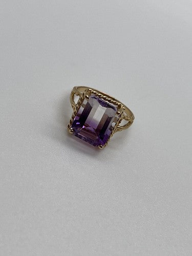10K Yellow Gold  Ametrine Ring Size 5.5