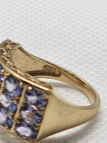 14K Yellow Gold & Tanzanite Ring Size 5.5