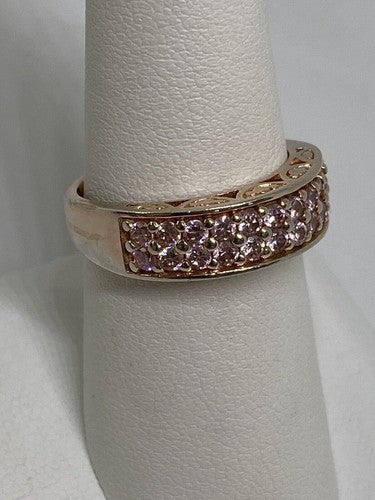 925 Sterling Silver CZ Ring Size 7.5