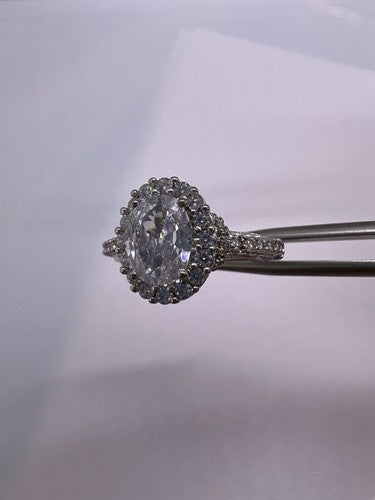 925 Sterling Silver CZ Ring Size 5.5