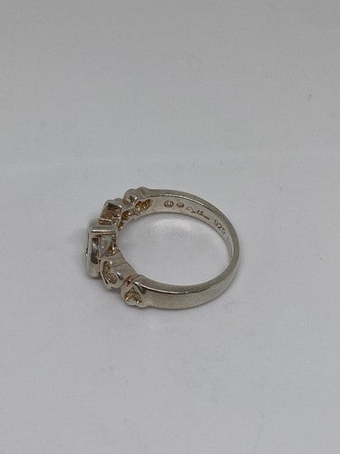 925 Sterling Silver CZ Ring Size 6.75