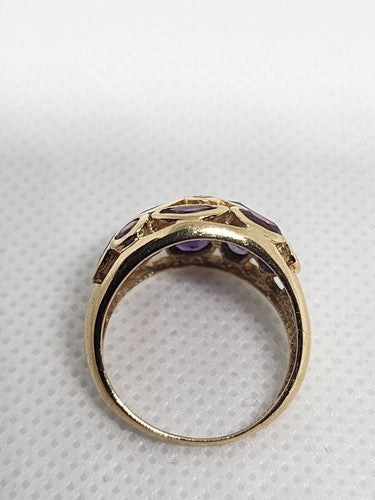 10K Yellow Gold & Tourmaline Ring Size 5.5