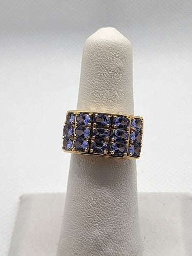 14K Yellow Gold & Tanzanite Ring Size 5.5