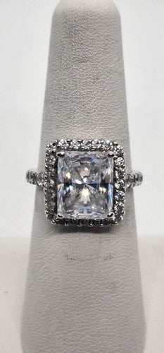 925 Sterling Silver CZ Ring Size 7