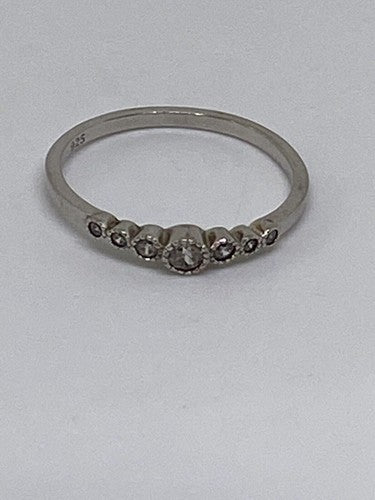 925 Sterling Silver CZ Ring Size 10