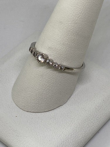 925 Sterling Silver CZ Ring Size 10
