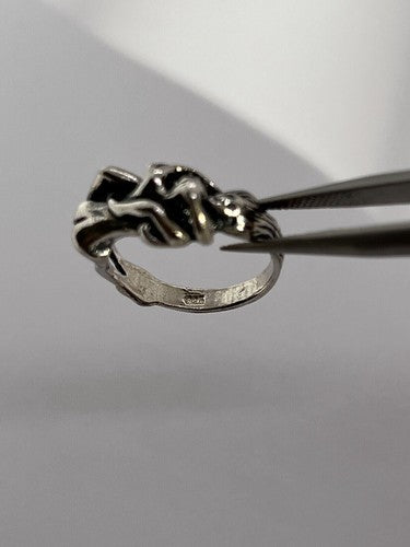 925 Sterling Silver "Kamasutra" Ring Size 4