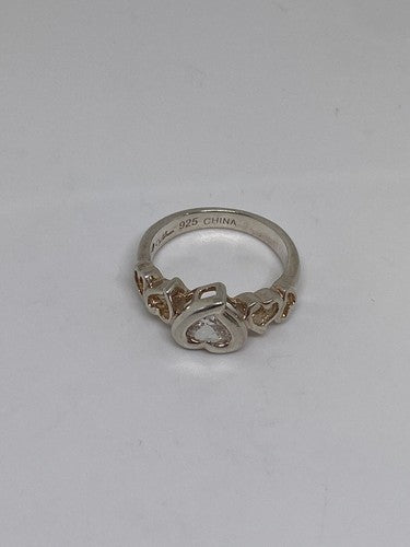 925 Sterling Silver CZ Ring Size 6.75