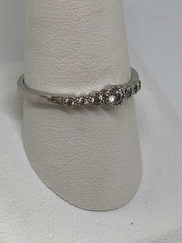 925 Sterling Silver CZ Ring Size 10