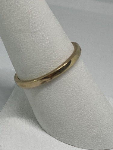 925 Sterling Silver Vermeil Band Ring Size 7.75