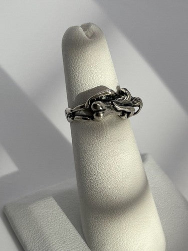 925 Sterling Silver "Kamasutra" Ring Size 4