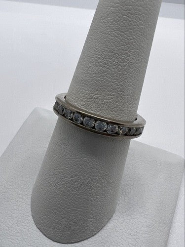 925 Sterling Silver CZ Ring Size 7