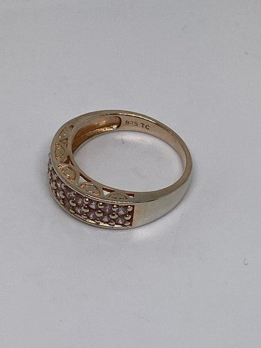 925 Sterling Silver CZ Ring Size 7.5