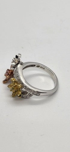 925 Sterling Silver CZ Ring Size 7