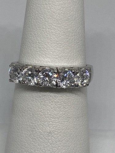925 Sterling Silver CZ Ring Size 6