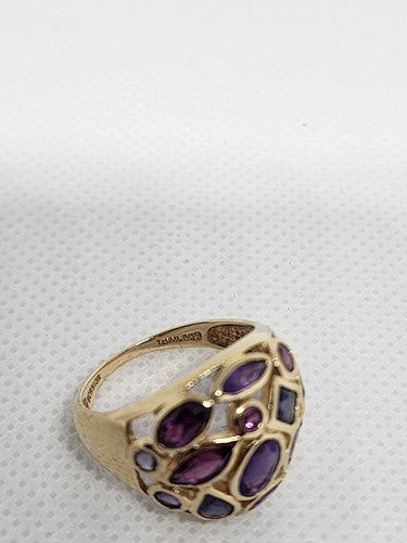 10K Yellow Gold & Tourmaline Ring Size 5.5