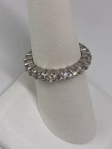 925 Sterling Silver CZ Ring Size 5.75