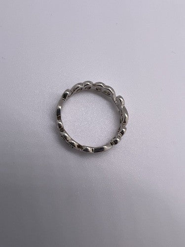 925 Sterling Silver Wave Band Ring Size 8
