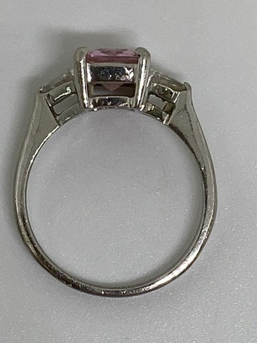 925 Sterling Silver CZ Ring Size 7.75