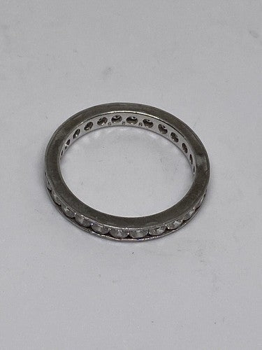 925 Sterling Silver CZ Ring Size 8