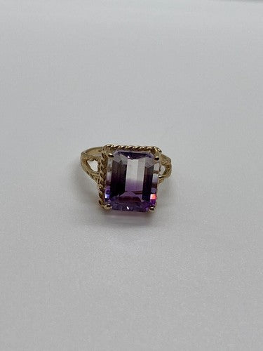 10K Yellow Gold  Ametrine Ring Size 5.5
