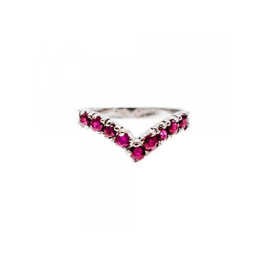925 STERLING SILVER PINK TOPAZ RING SIZE 8